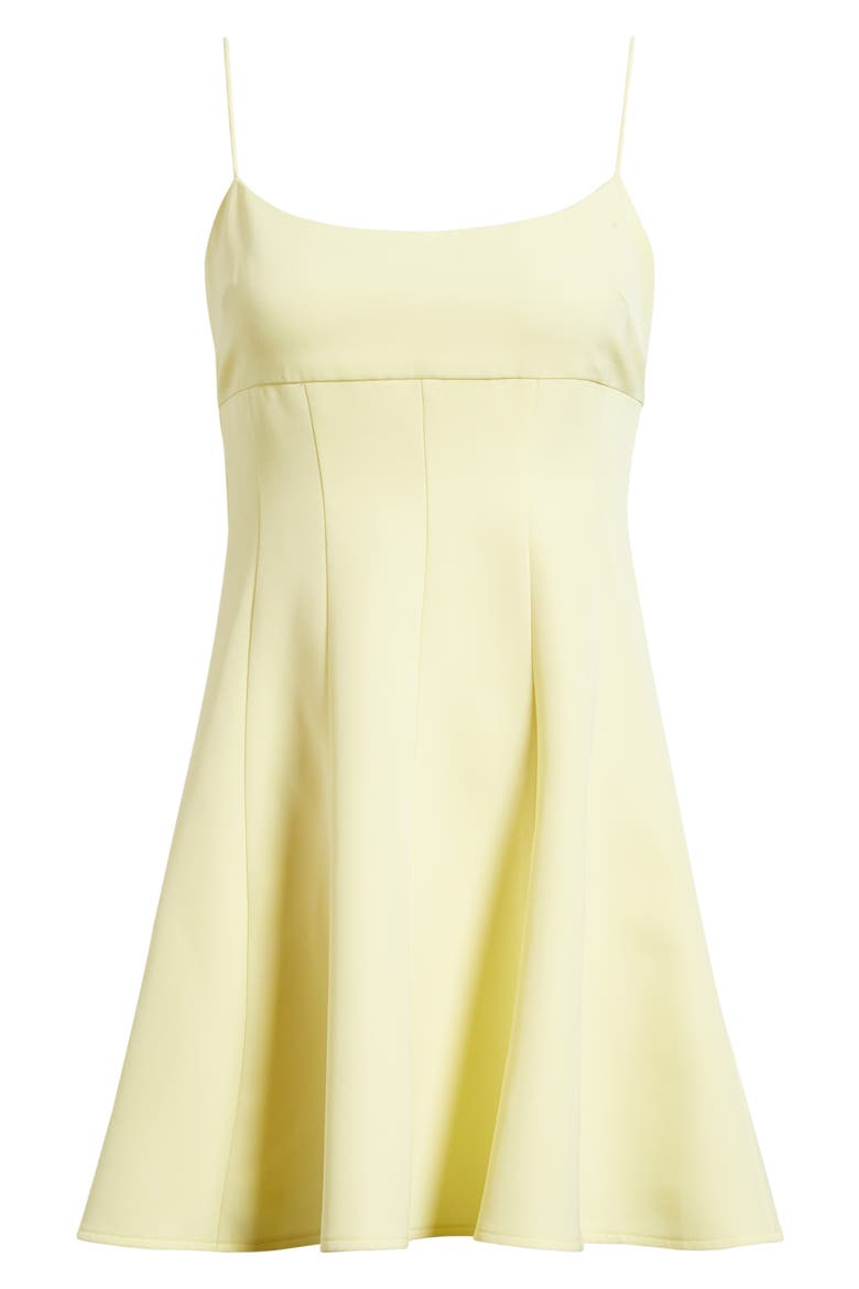 Babydoll Minidress, Alternate, color, YELLOW