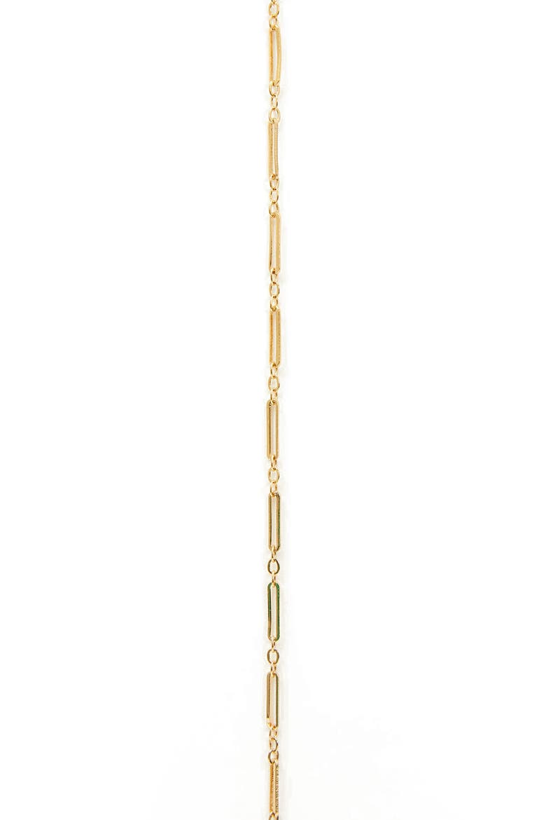 Figaro Chain Necklace, Alternate, color, 14K GOLD VERMEIL