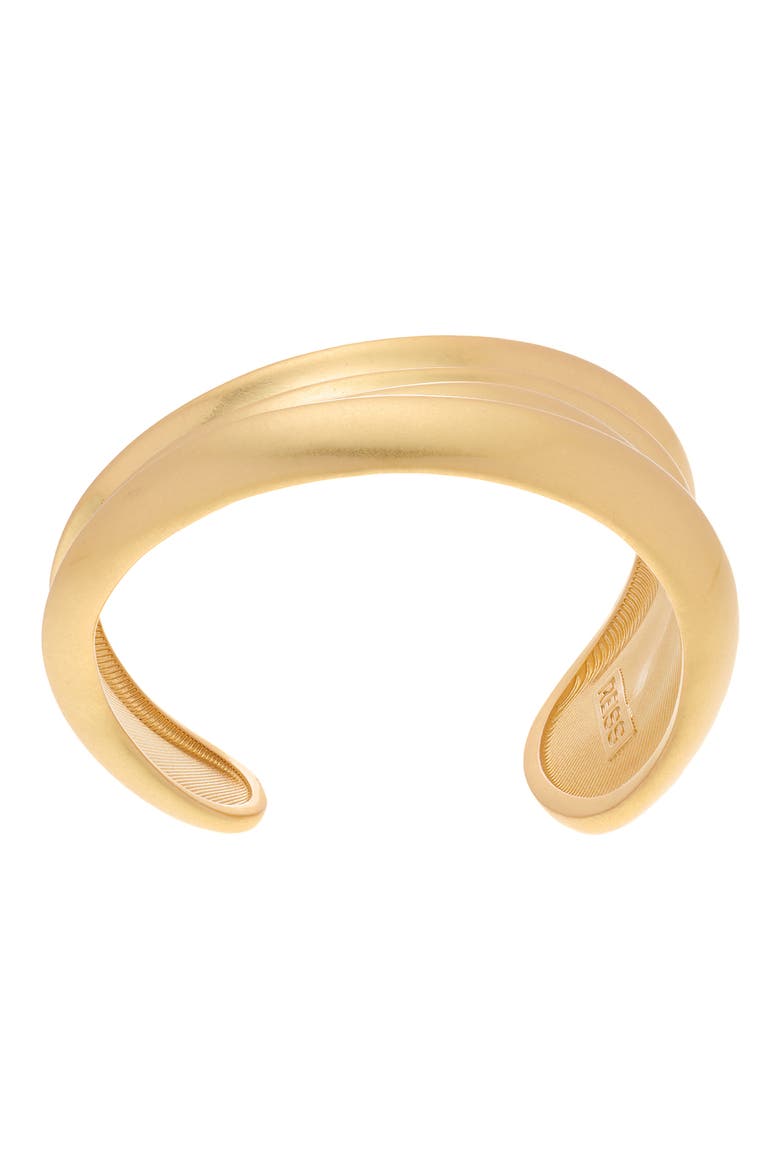 Florence Fluid Cuff Bracelet, Alternate, color, GOLD TONE