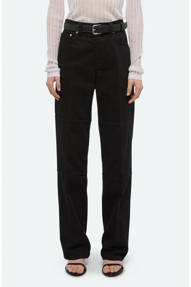 Back Zip Carpenter Jeans, Main, color, RINSED BLACK