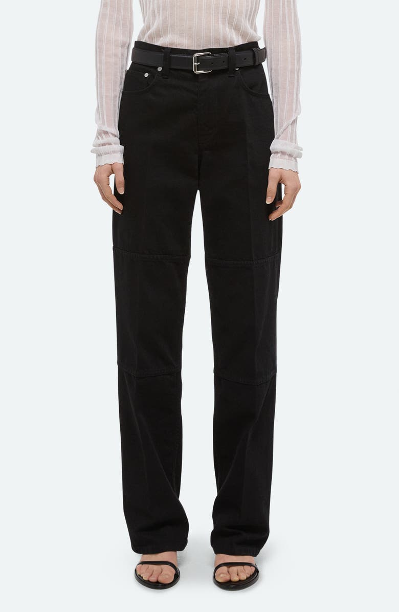 Helmut Lang Back Zip Carpenter Jeans, Main, color, Rinsed Black