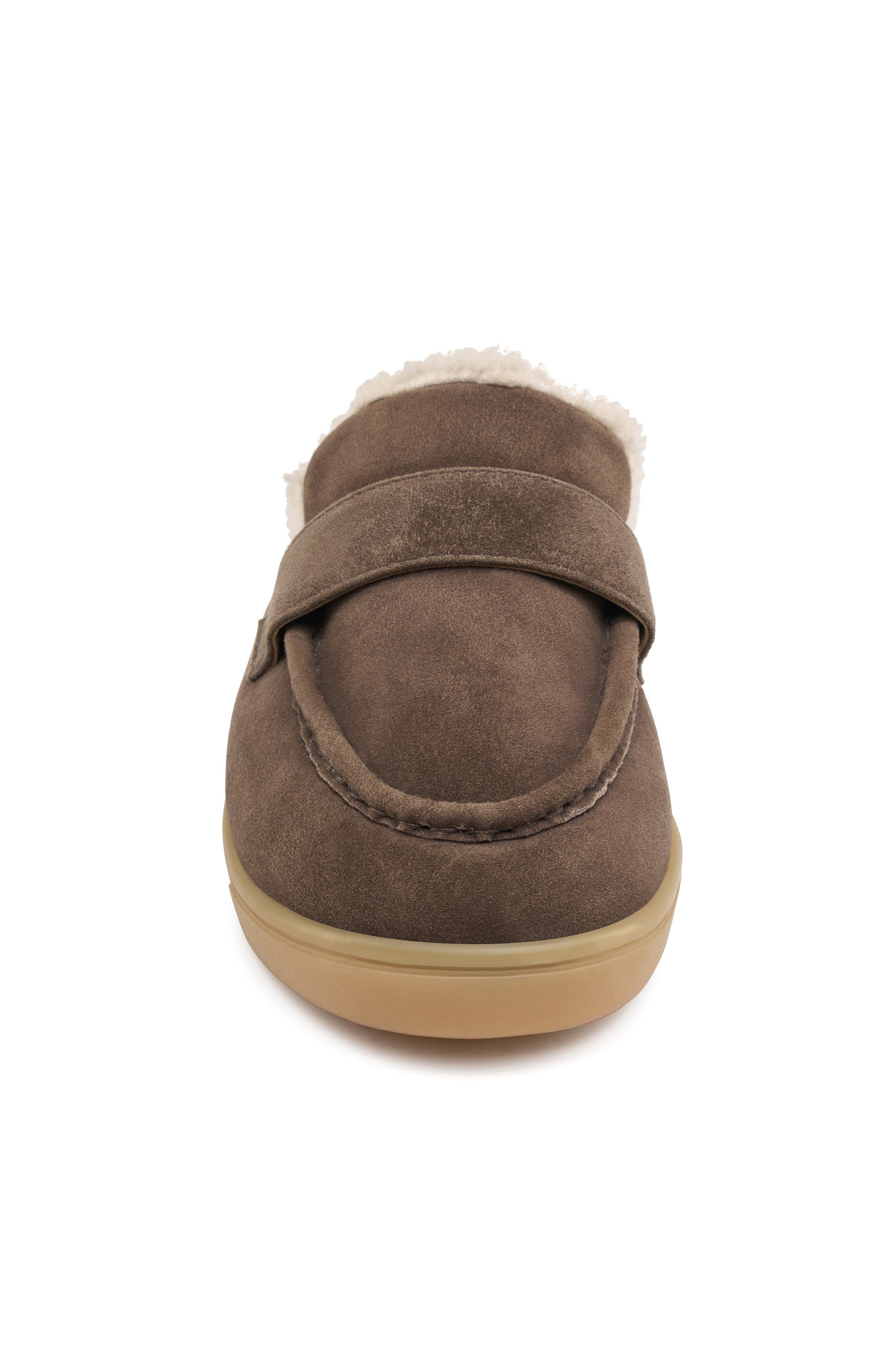 Hudson Suede Mule, Alternate, color, Dk Brown