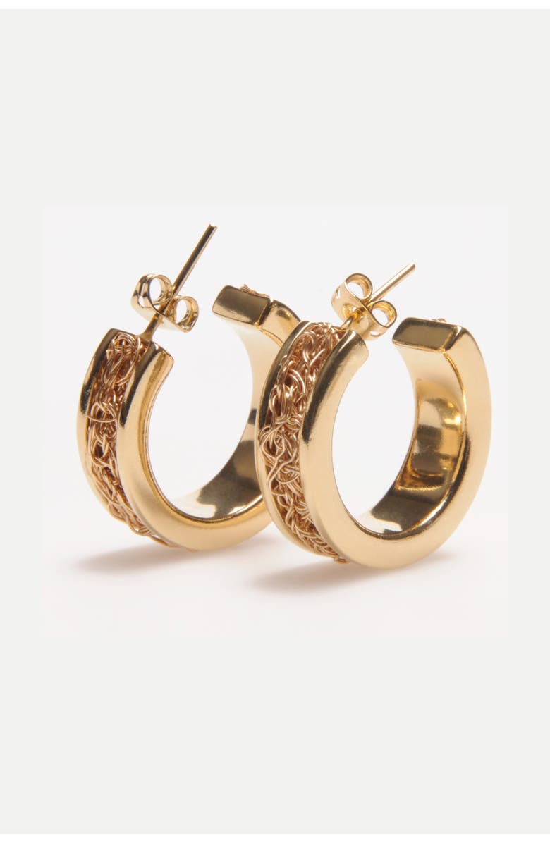 Daniela Millan Jewelry Hope Hoops Earrings, Main, color, Gold