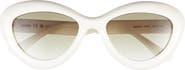 Moschino Cat Eye Bubble Frame Sunglasses
