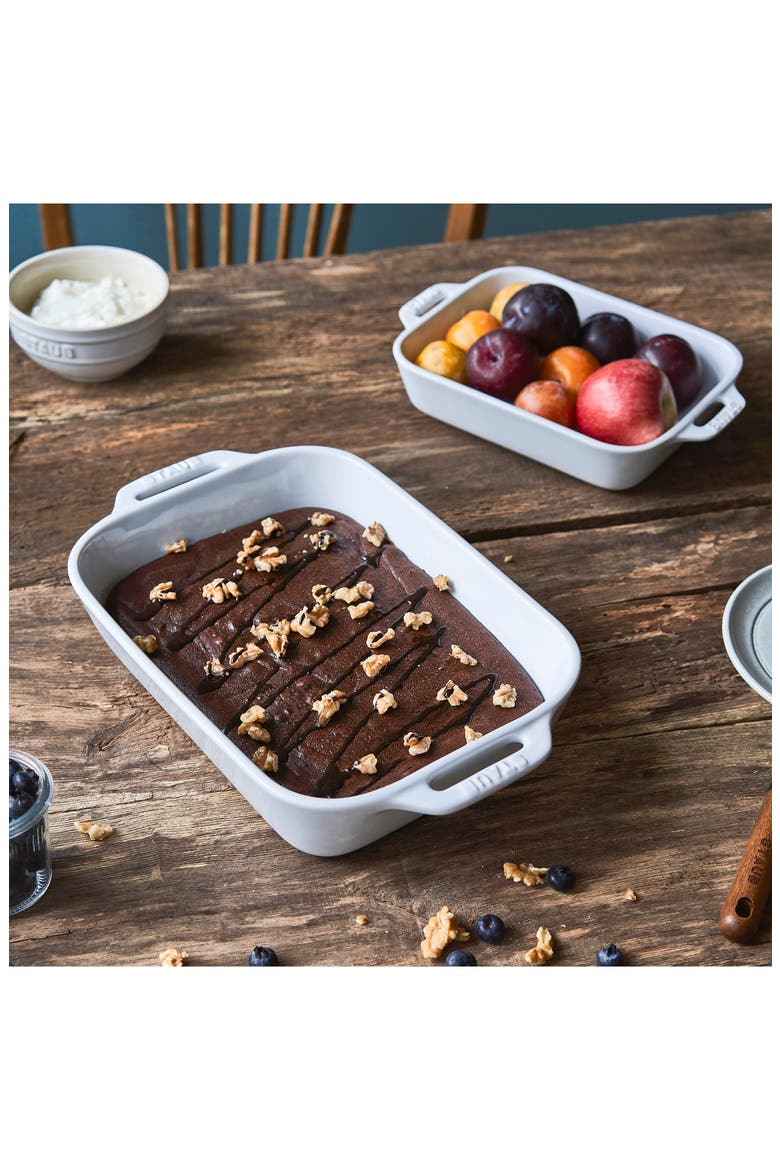 2-Piece Baking Dish - White, Alternate, color, WHITE