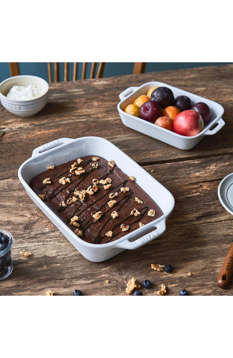 Staub 2-Piece Baking Dish - White, Alternate, color, White