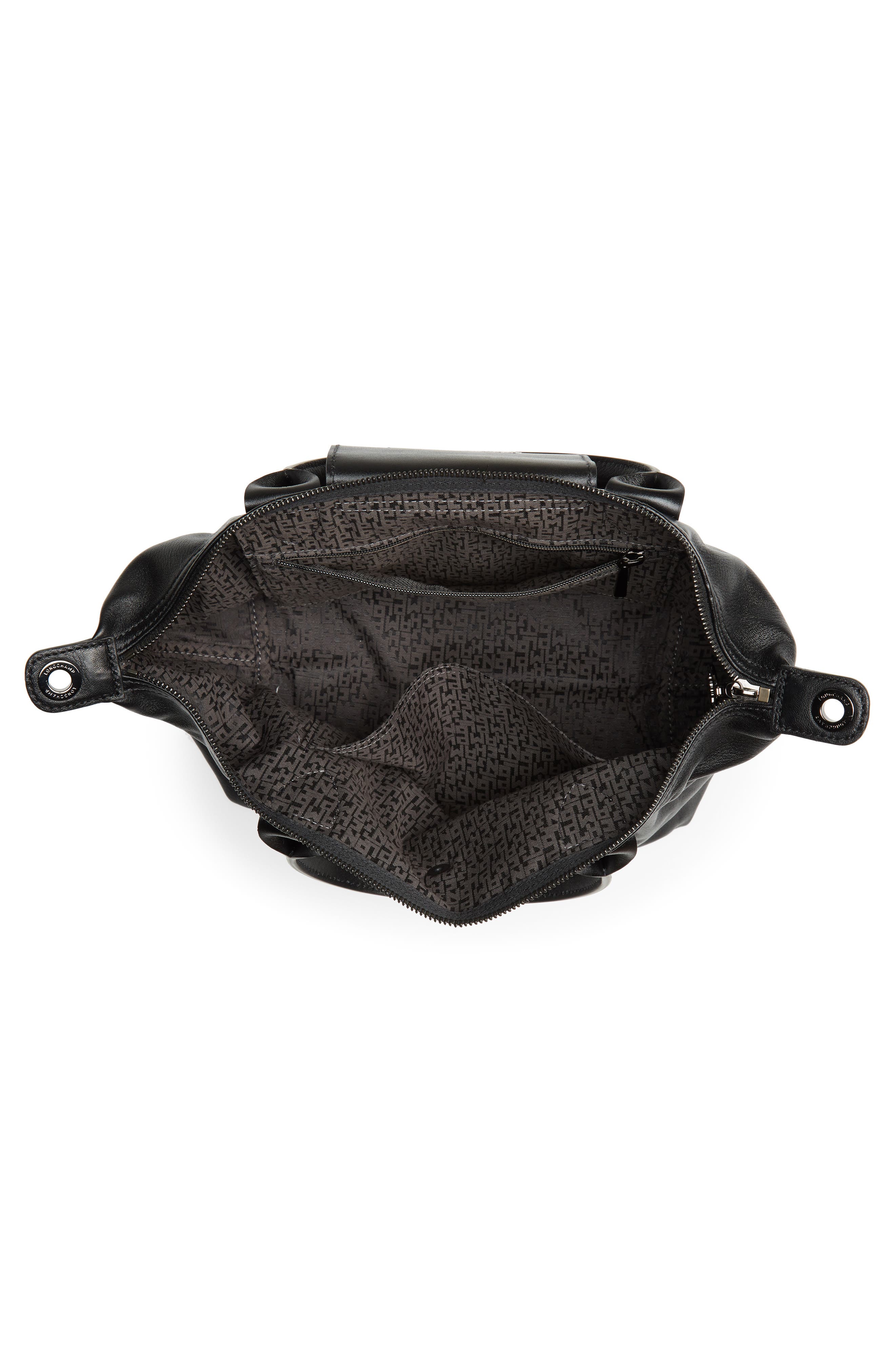 Longchamp Le Pliage Cuir Leather Shoulder Bag, Alternate, color, 