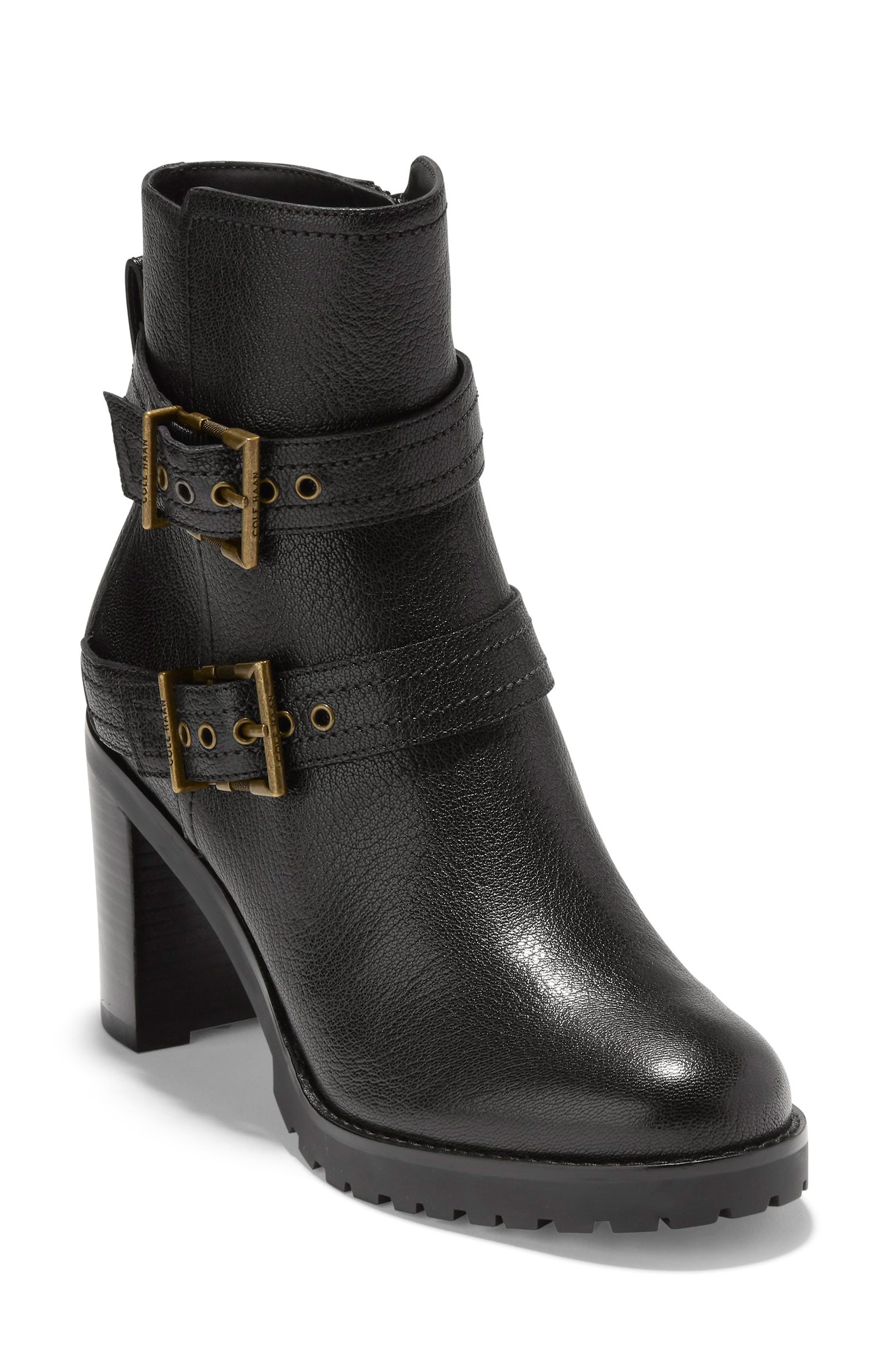 Cole Haan Foster Double Buckle Bootie, Main, color, 