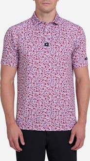 Bad Birdie Range Rookie Floral Performance Golf Polo