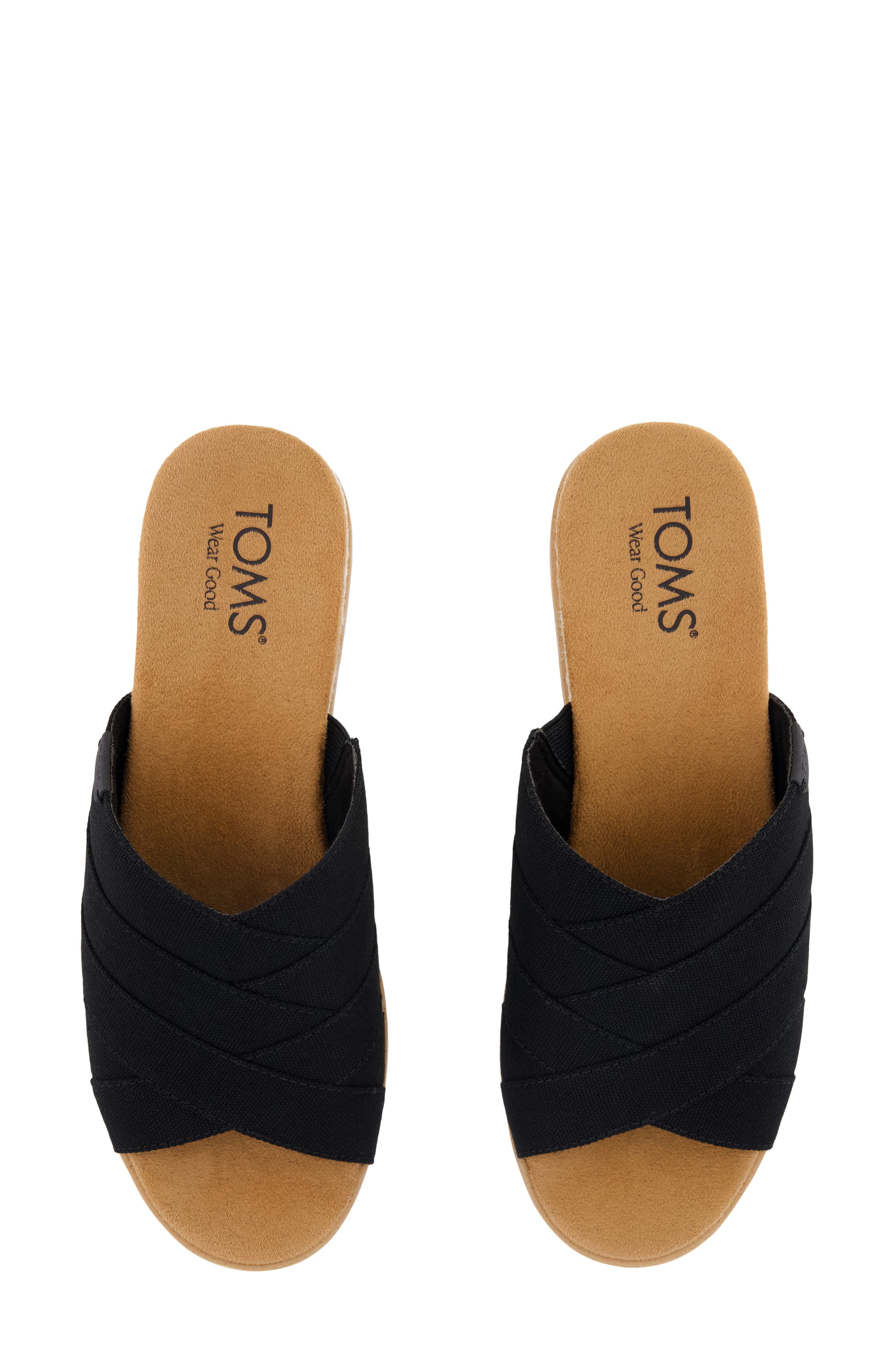 TOMS Diana Mule Sandal, Alternate, color, Black