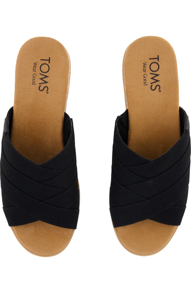 TOMS Diana Mule Sandal, Alternate, color, Black
