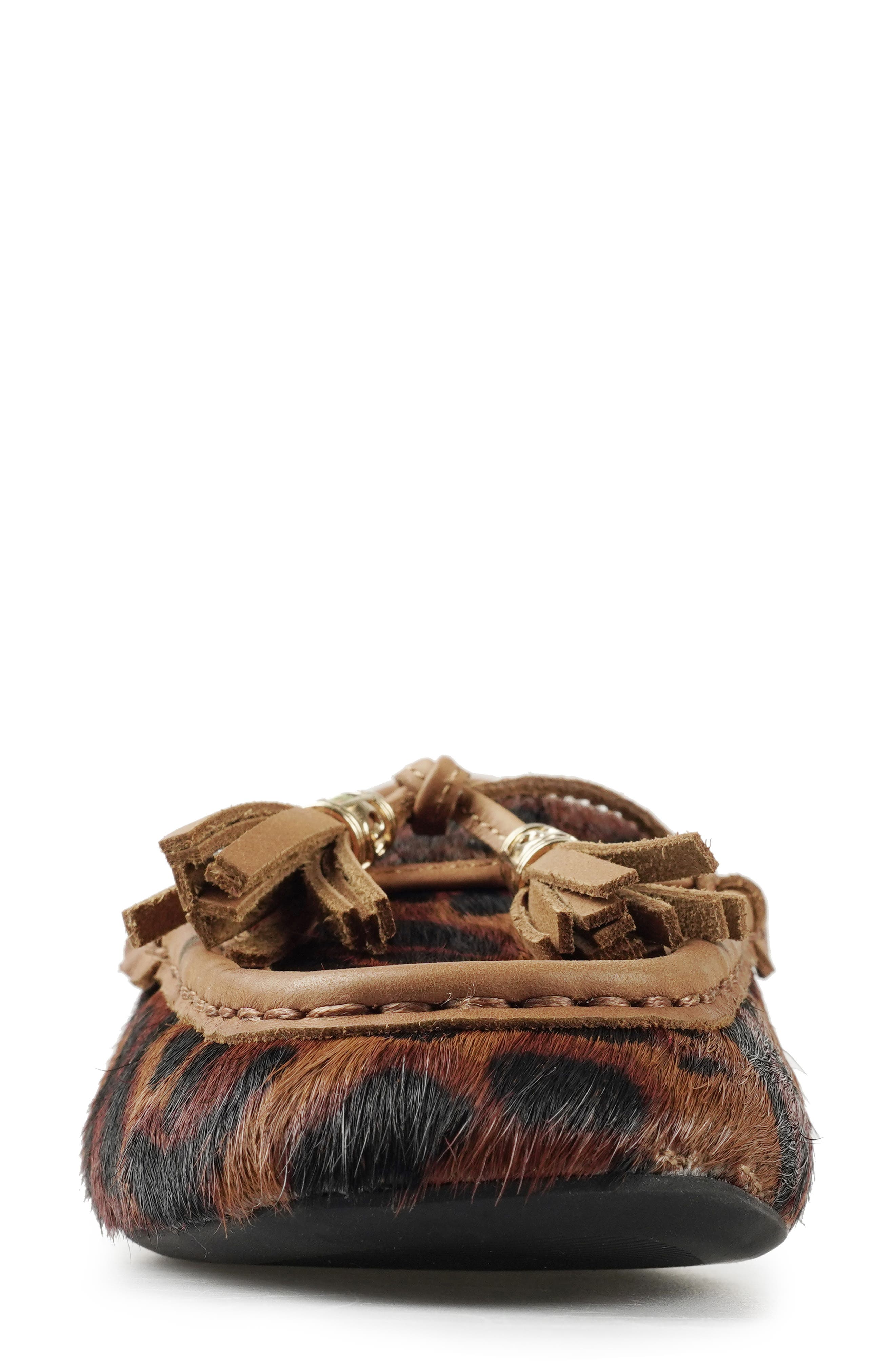National Comfort Shell Suede Loafer, Alternate, color, Leopard Calf Hair