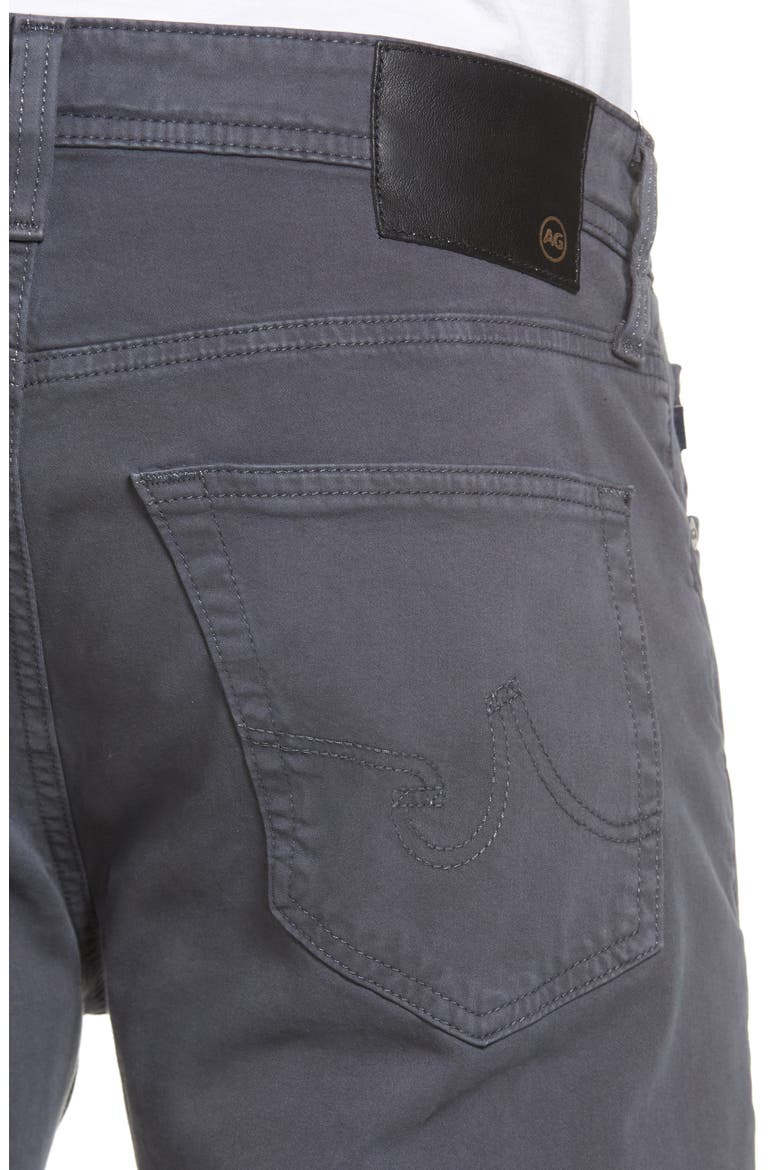 Everett Stretch Sateen Slim Straight Pants, Alternate, color, SULFUR FADE TO GRAYE