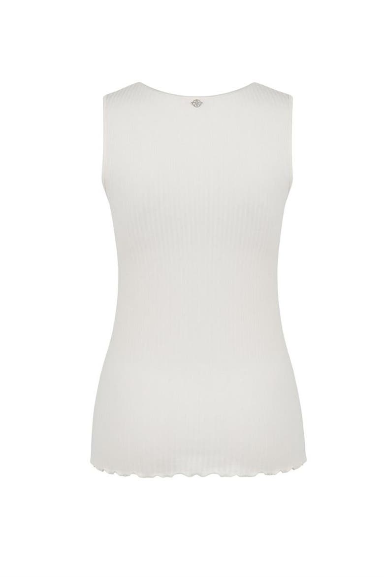 Dahlia V-Neck Tank Top, Alternate, color, White