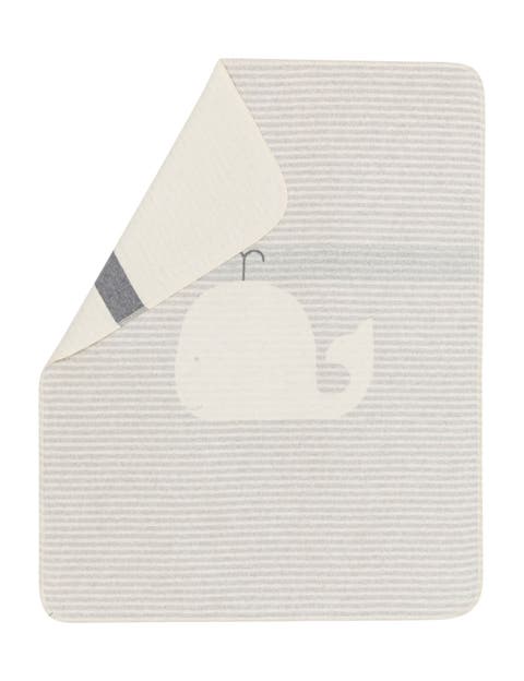 Juwel Whale Stripes Baby Blanket