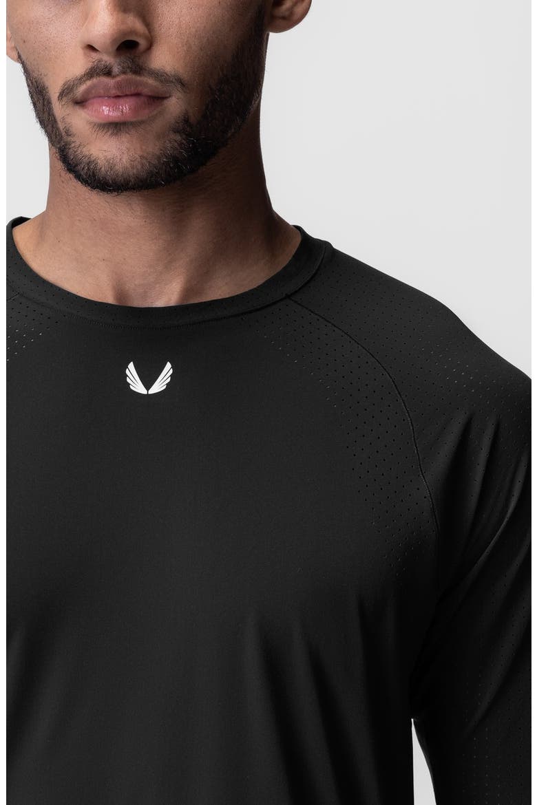 Laser Vent Established Long Sleeve Shirt, Alternate, color, Black