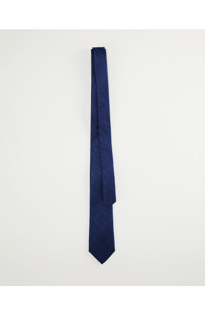 Knottery & Co Bark Weave Silk Jacquard Tie, Alternate, color, Navy