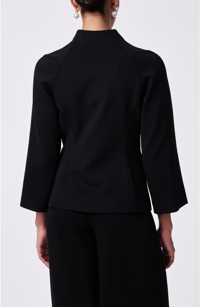 Trina Turk Woods Ponte Jacket, Alternate, color, Black