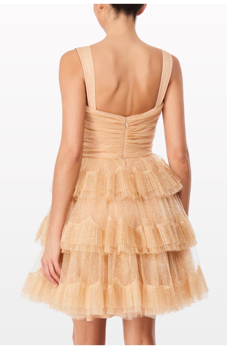 Jenny Packham Fall From Grace Mini Dress, Alternate, color, Sparrowhawk