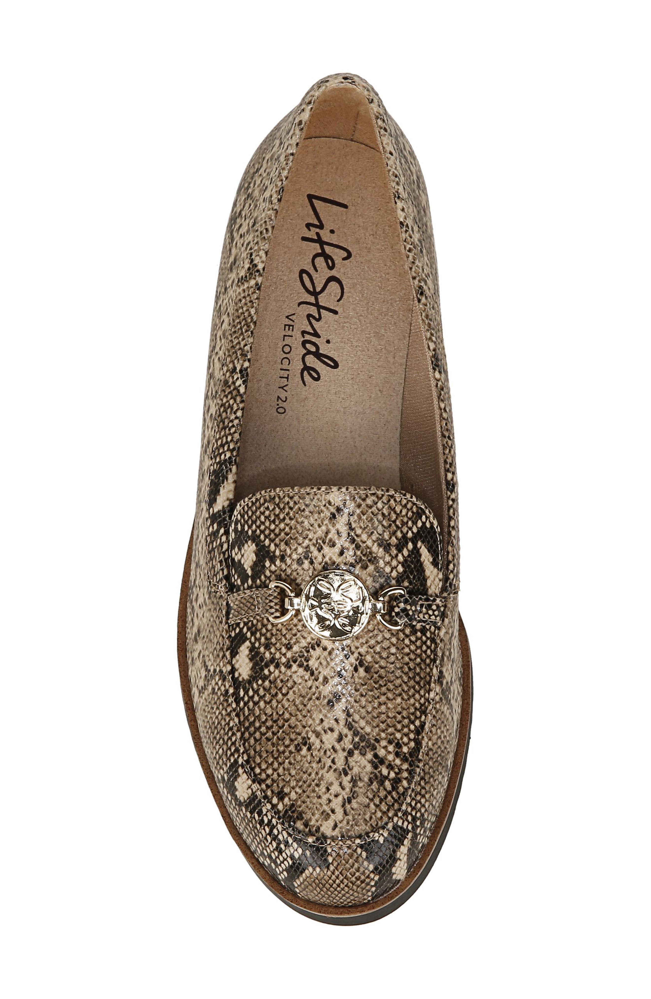 LifeStride Zen Snakeskin Embossed Loafer, Alternate, color, 