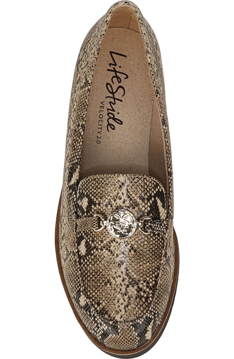 LifeStride Zen Snakeskin Embossed Loafer, Alternate, color,