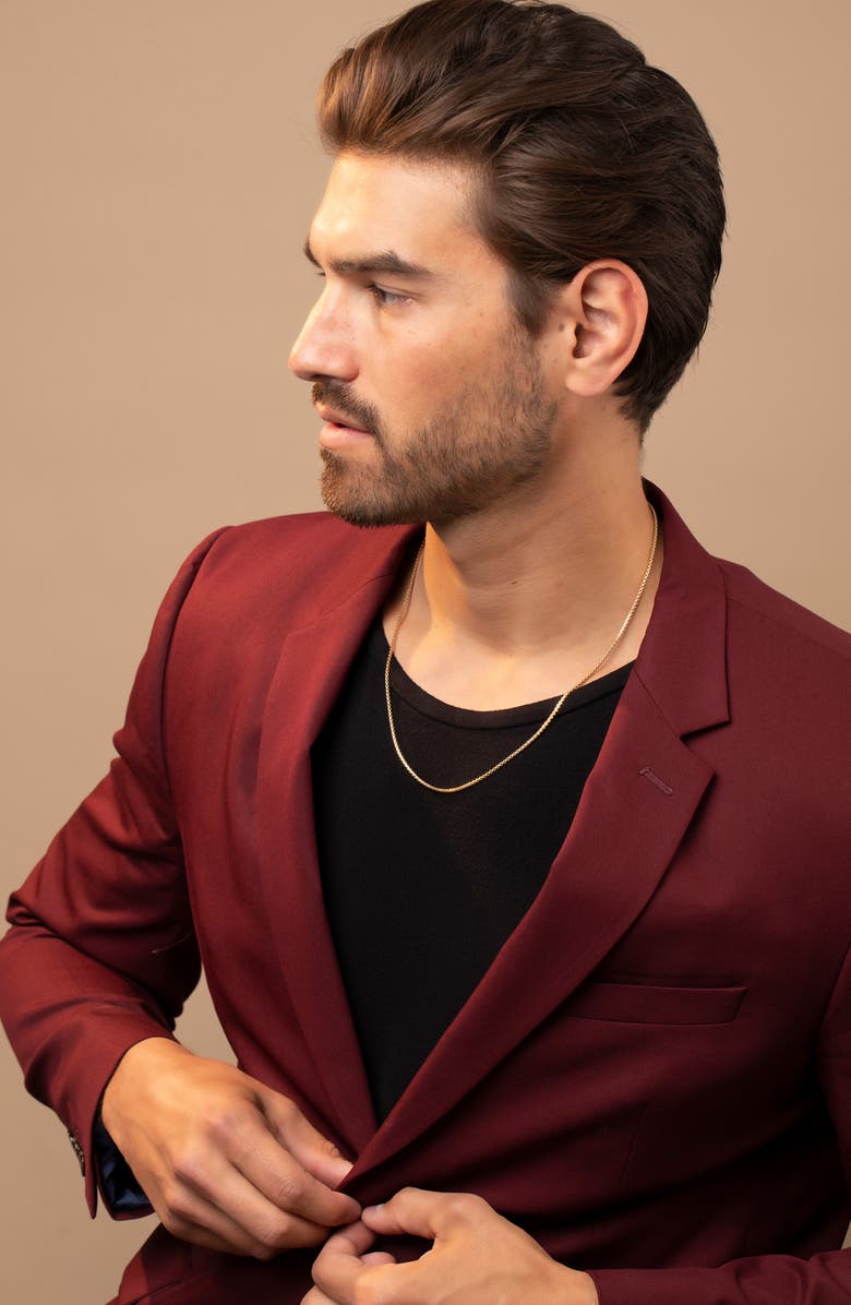 Bony Levy Men's 14K Gold Box Chain Necklace, Main, color,