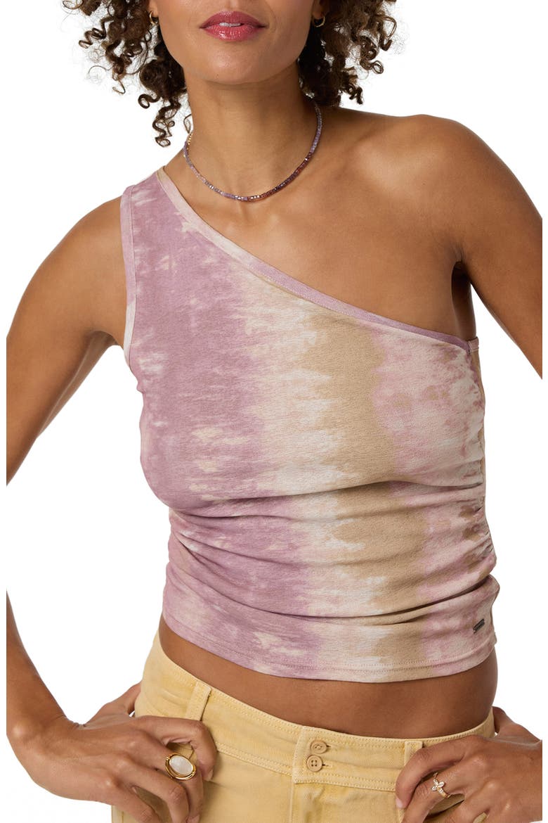 Celeste Tie Dye One-Shoulder Tank, Alternate, color, ORCHID