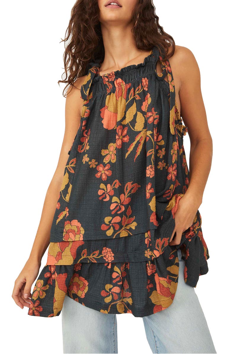 Free People Fleur Print Tunic Top, Main, color, 