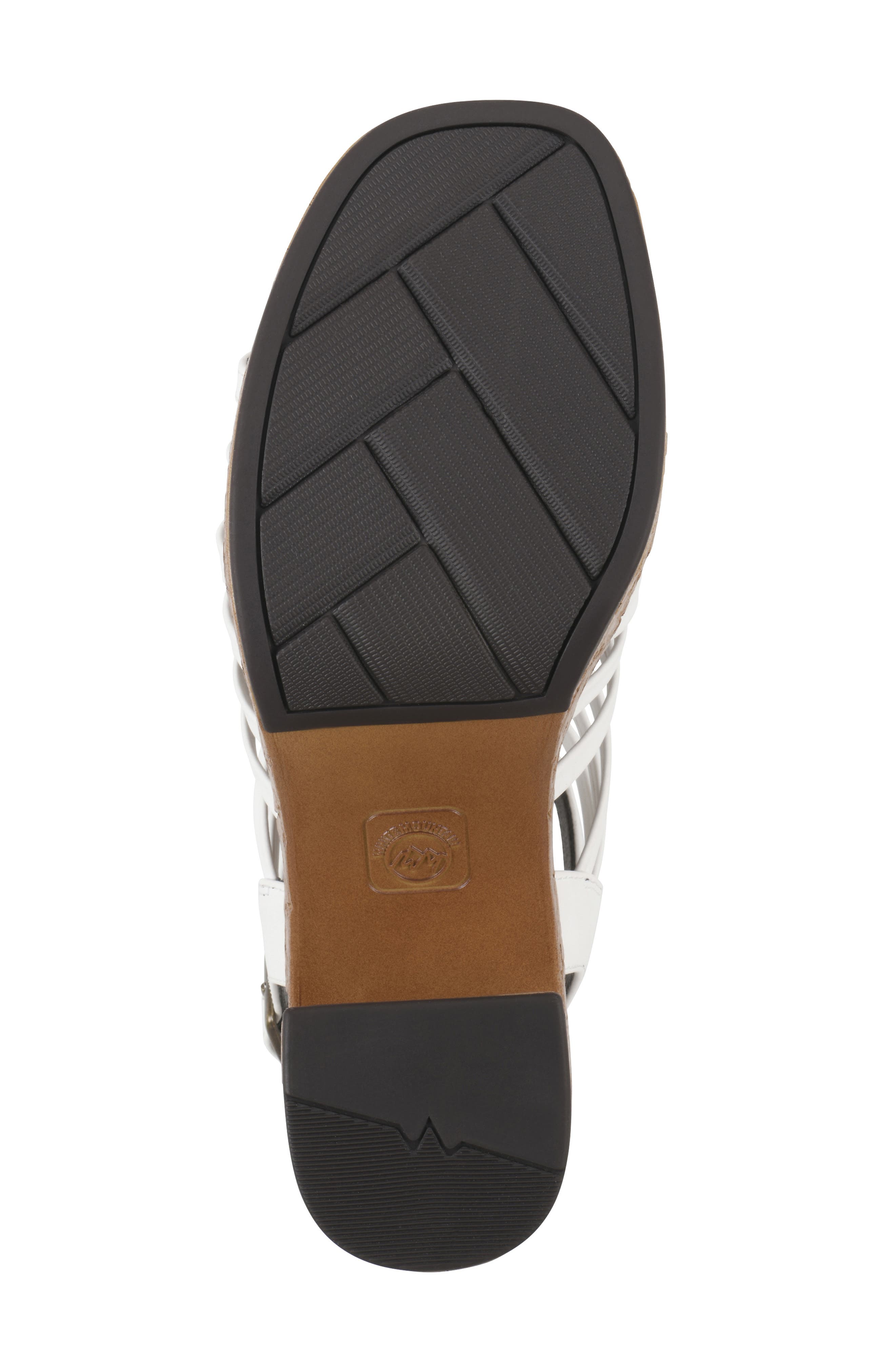 White Mountain Footwear Barbea Platform Sandal, Alternate, color, White/ Smooth