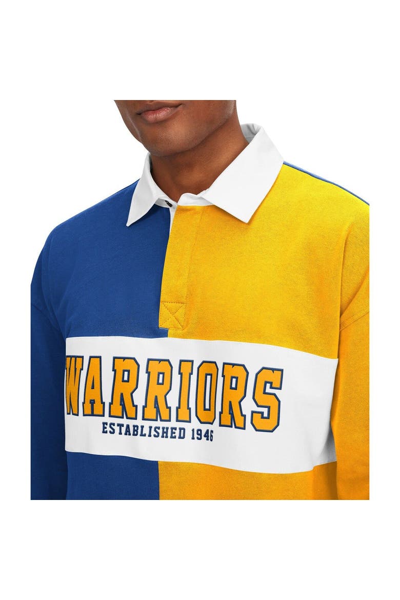 Men's Tommy Jeans Royal/Yellow Golden State Warriors Ronnie Rugby Long Sleeve T-Shirt, Alternate, color, Royal