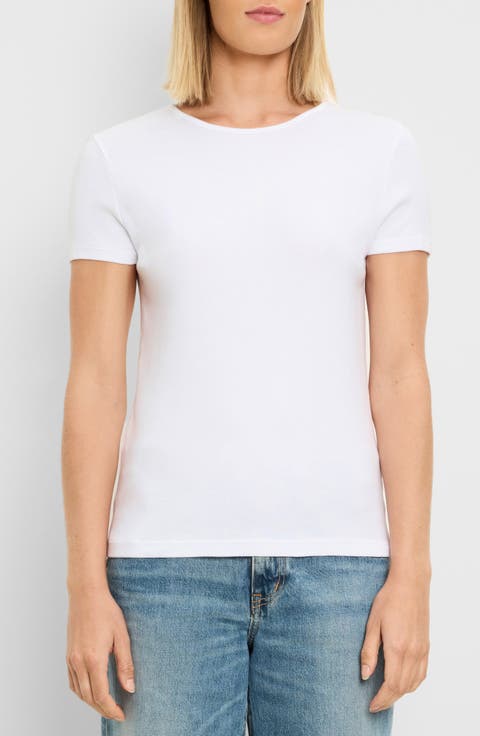 Haley Fine Binded Cotton T-Shirt