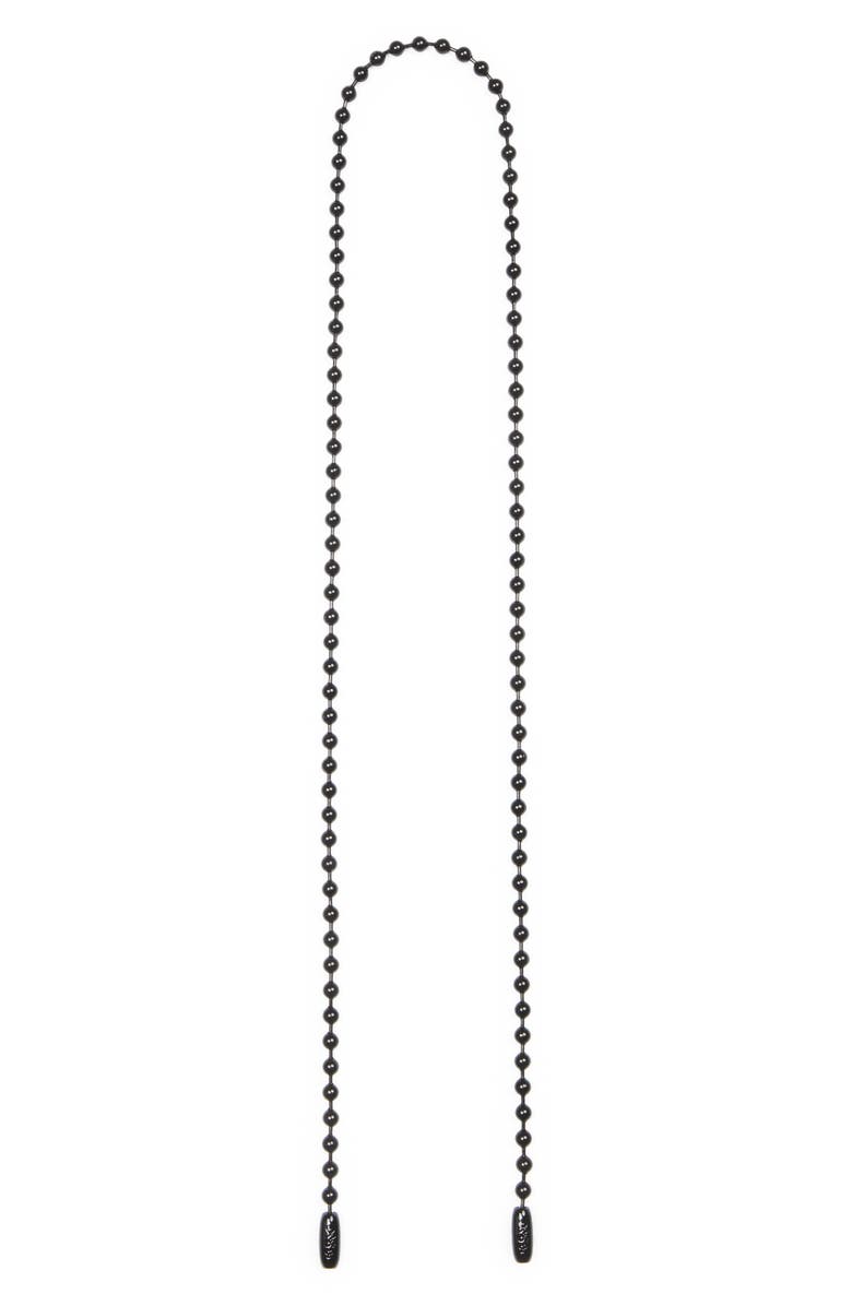 ossa Ball Chain Crossbody Strap, Main, color, Black