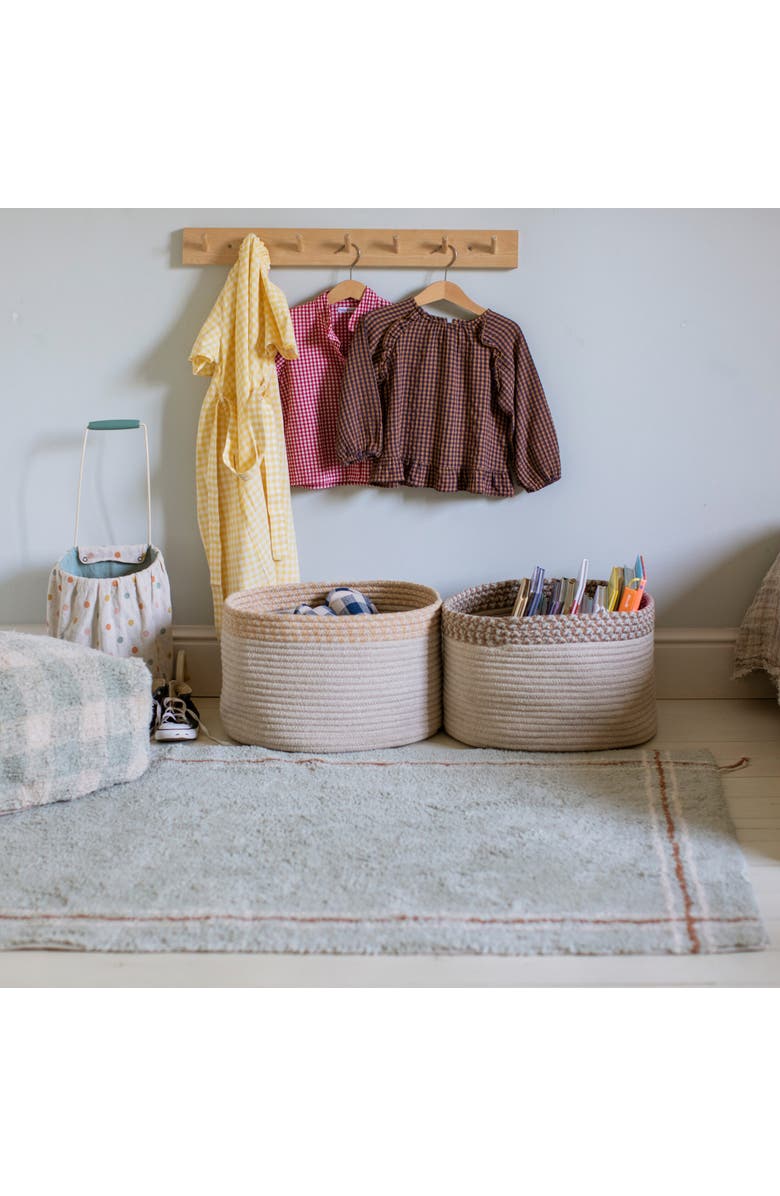 Lorena Canals Basket Kilo, Alternate, color, Natural, Toffee, Vintage Blue