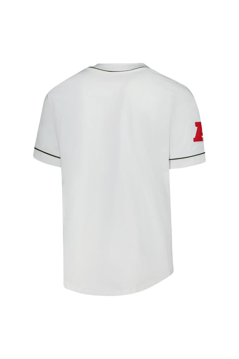 Men's Starter  White Cleveland Browns Relay Vintage Full-Button Baseball Jersey, Alternate, color, White