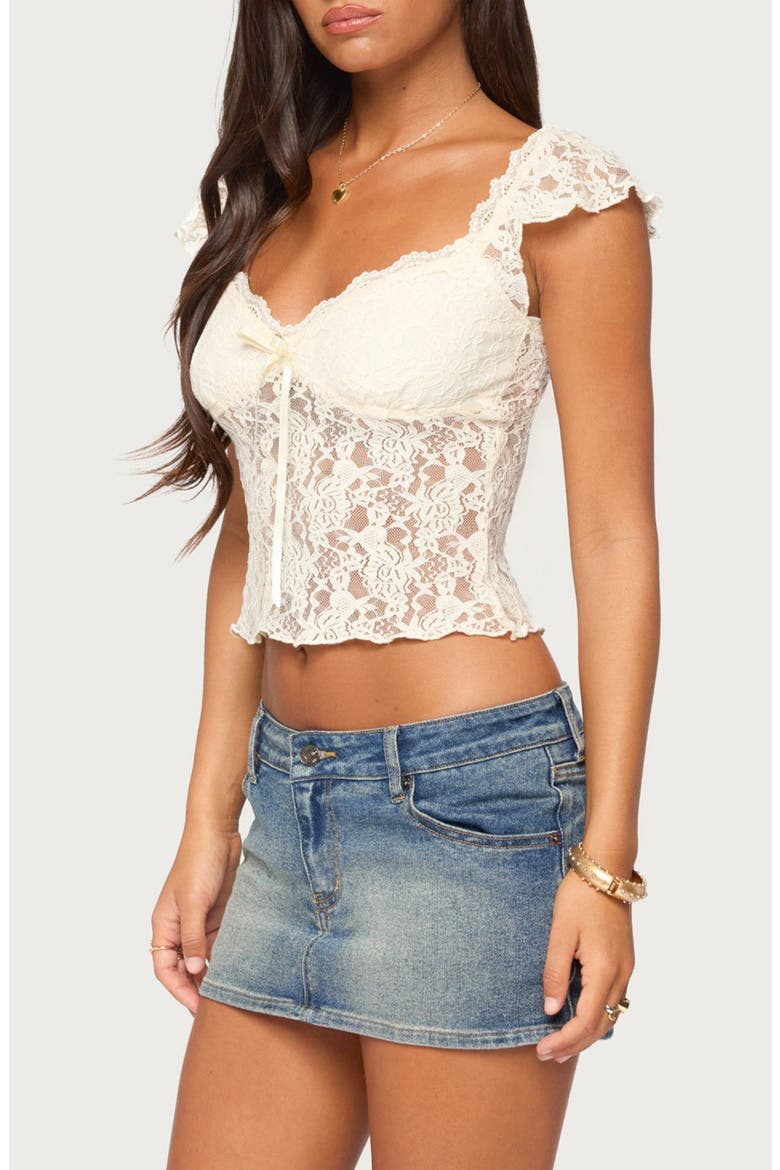 Haile Lace Top, Alternate, color, CREAM
