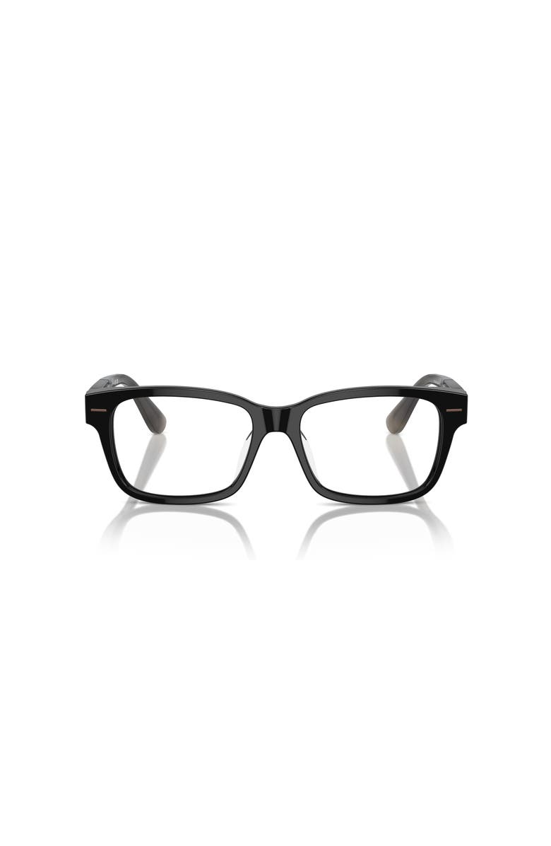 Brunello Cucinelli 53mm Rectangle optical glasses, Alternate, color, Black
