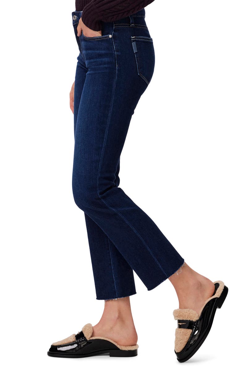 PAIGE Amber Raw Hem Straight Leg Ankle Jeans, Alternate, color,