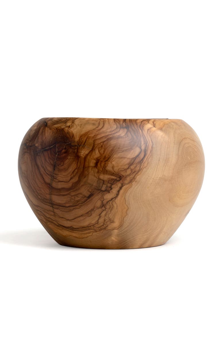 Berard Handcrafted Olivewood Mortar and Pestle Set, 5-Inch, Alternate, color, Brown