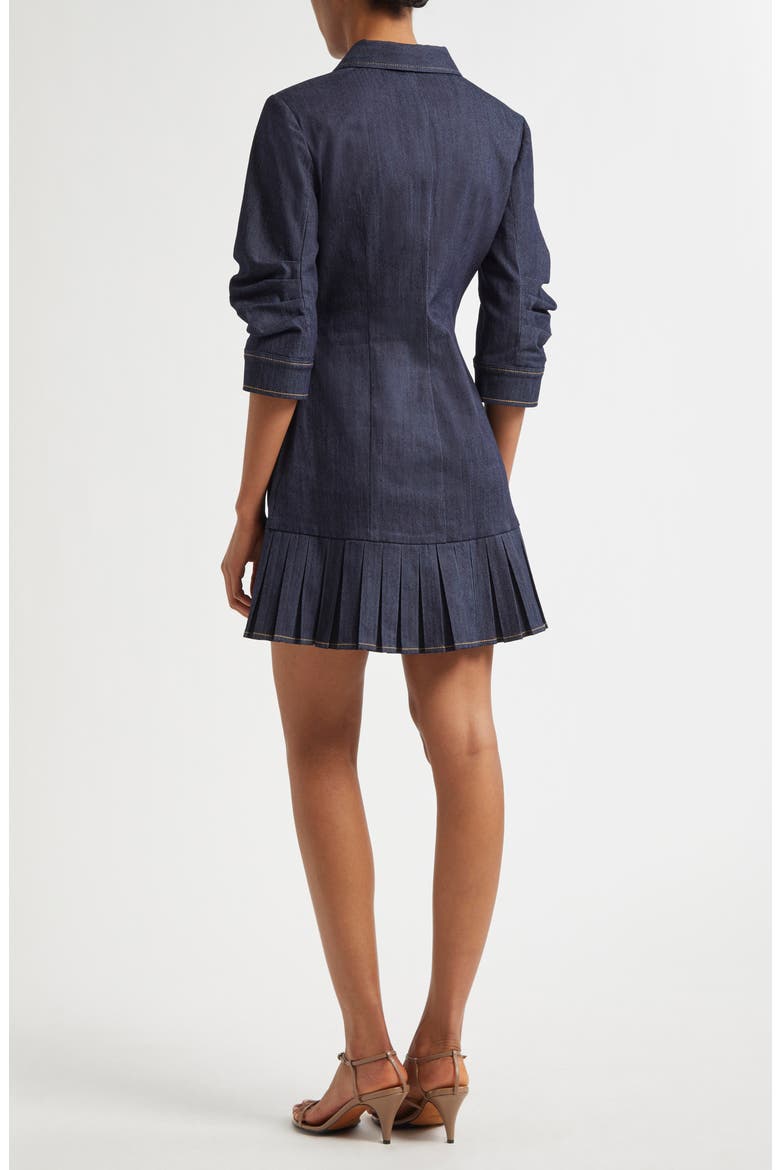 Lucilla Denim Minidress, Alternate, color, INDIGO
