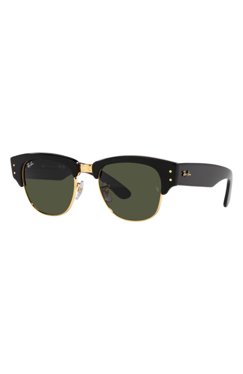 Ray-Ban Mega Clubmaster 50mm Square Sunglasses, Alternate, color, Black