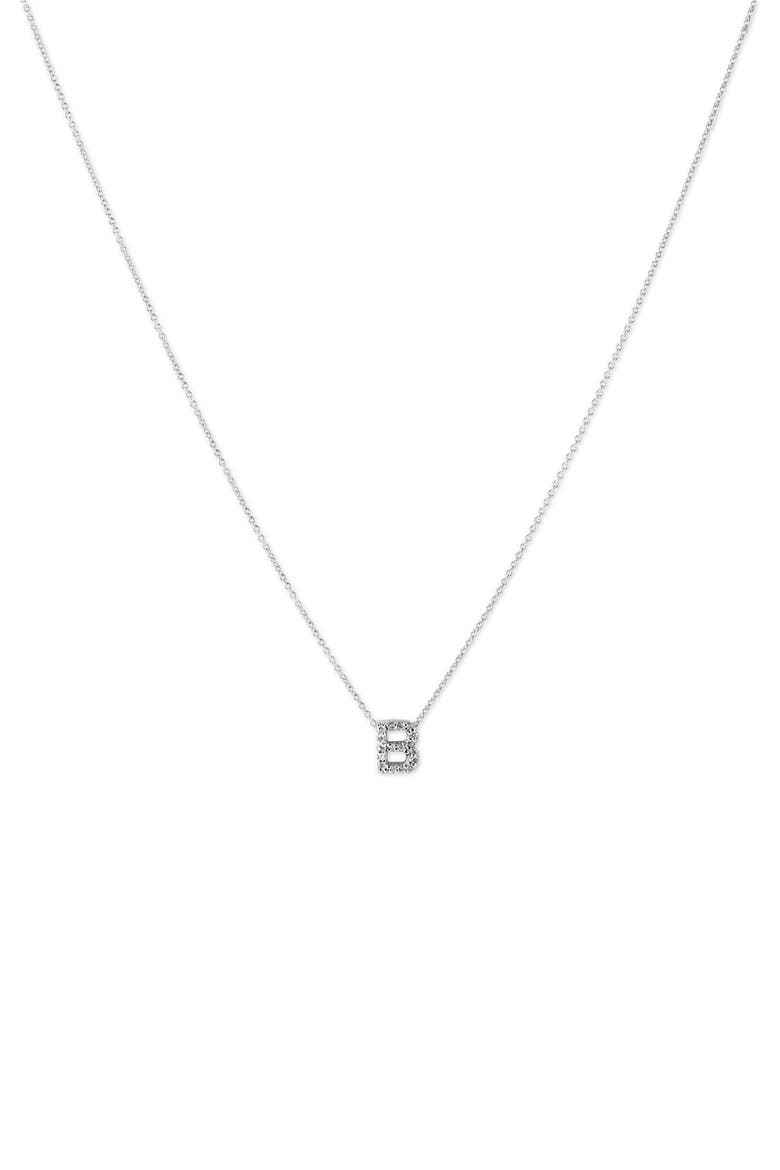'Tiny Treasure' Initial Necklace, Main, color, B