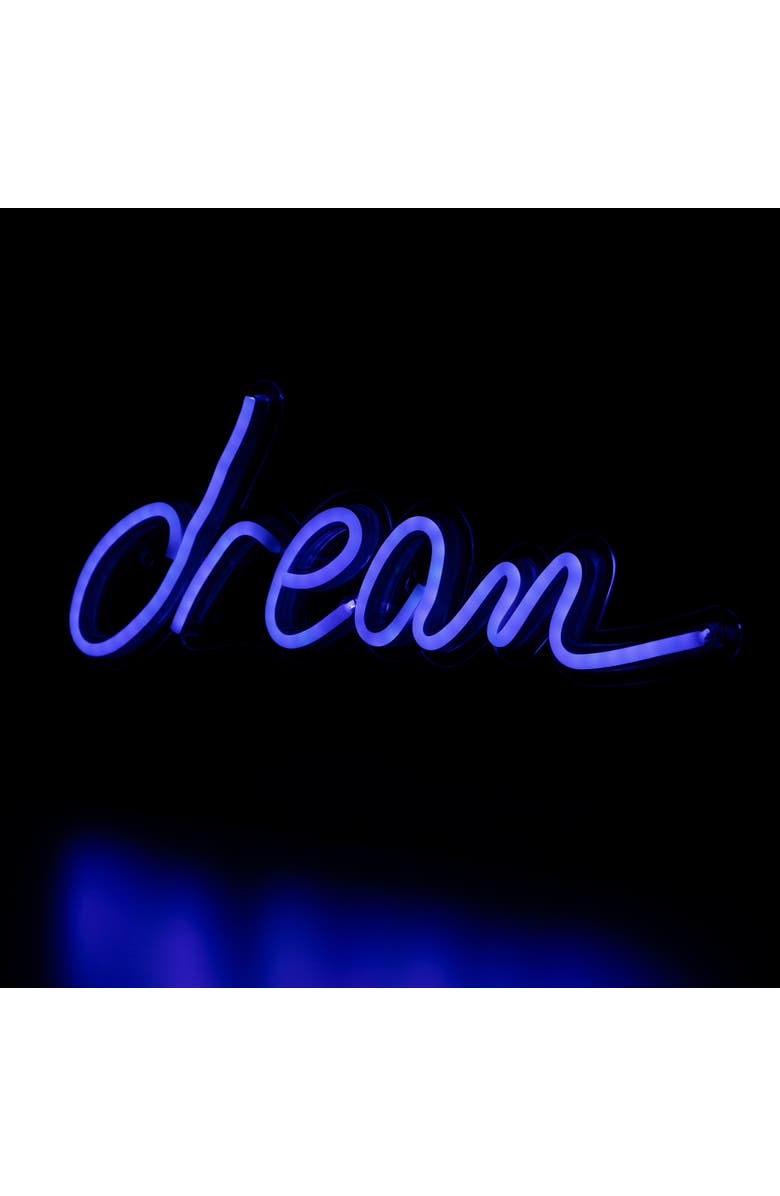 Northlight LED Dream Neon Lighted Wall Sign - 17" - Blue, Alternate, color, Blue