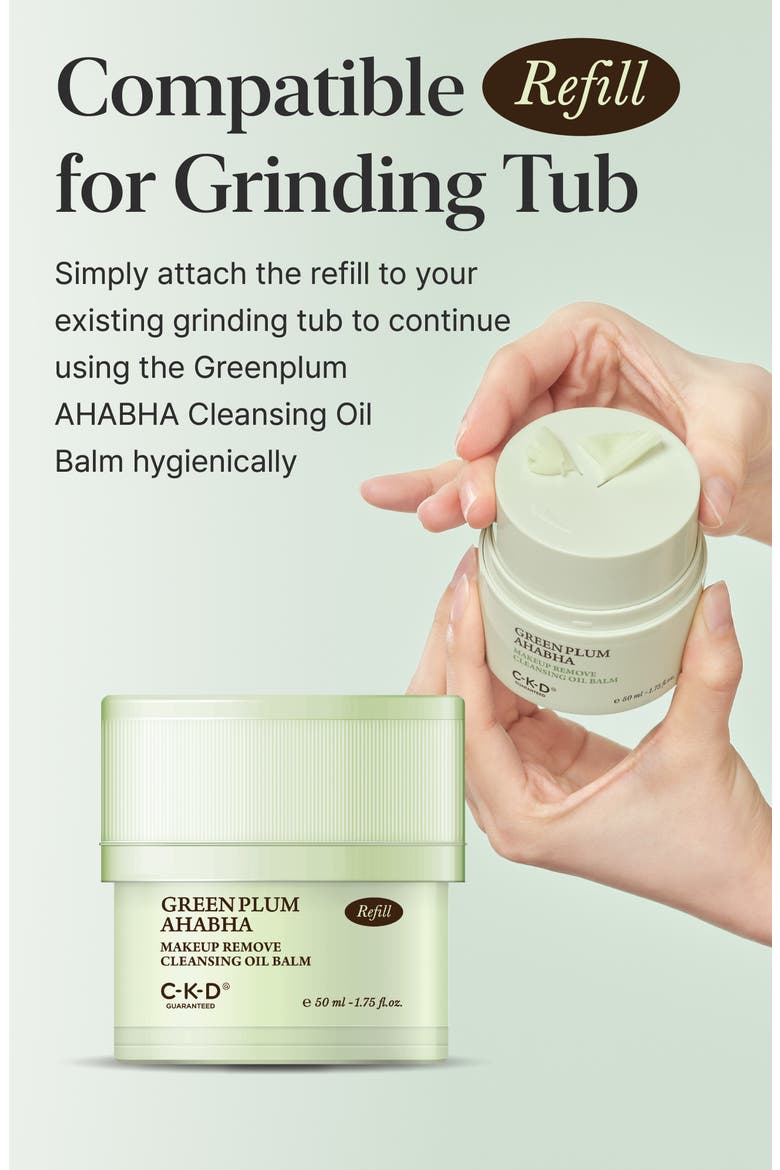 Green Plum AHA/BHA Makeup Removing Cleansing Oil, Alternate, color, REFILL
