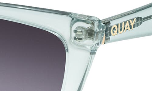 Quay Call The Shots 54mm Gradient Cat Eye Sunglasses In Gray