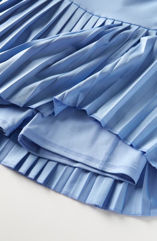 Zella Girl Kids' Perfect Match Pleated Dress In Blue Hydrangea