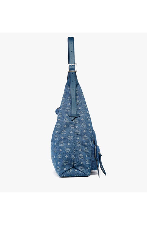 Mcm Aren Extra Large Shopper Tote In Blue