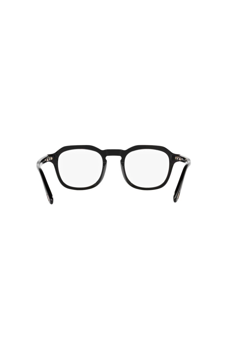 TOM FORD 49mm Round optical glasses, Alternate, color, Black