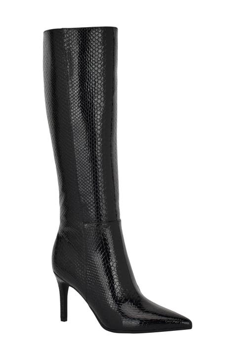 Guess over the knee leather boots on sale