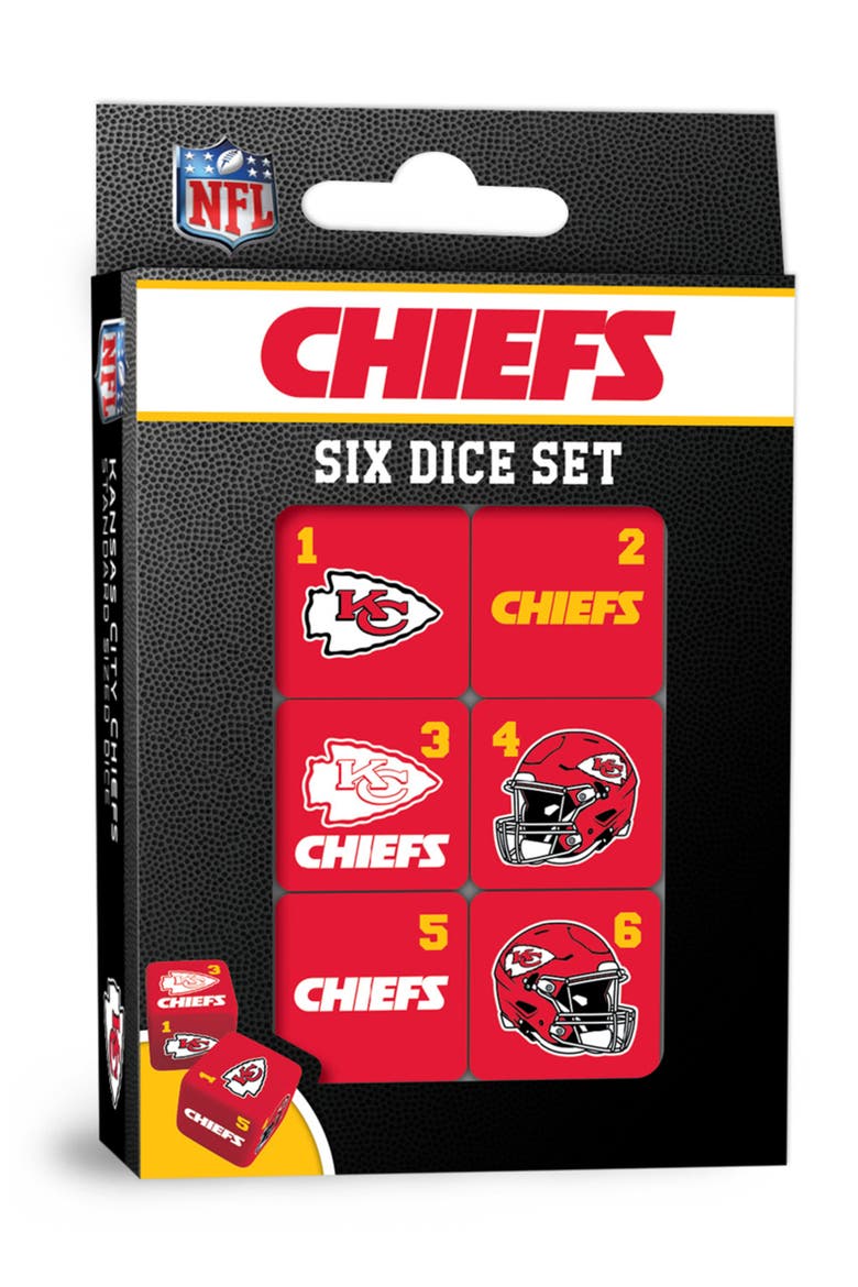 Kansas City Chiefs Dice Set - 19mm, Main, color, Multicolor