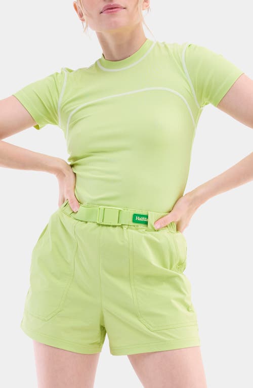 Halfdays Rosalie Trail Shorts In Pistachio